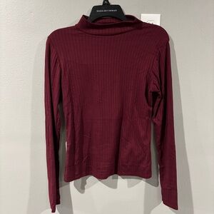 Wine Long Sleeve Top